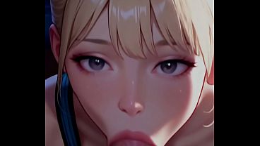 Ai gen passionate fellatio & eye contact with daisy in her college dorm