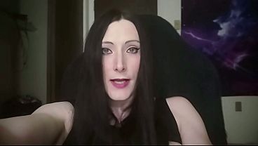 Hot Trans Cam Girl Plugs Her Booty And Strokes Her Dick For Customer thumbnail