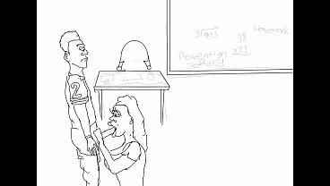 Substitute teacher sucks starting quarterback dick...she took the job just to suck his dick