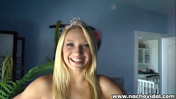 The director nacho vidal could not resist the temptation to see young blonde ayssa while she was preparing for the scene this is the back of the camera of that moment