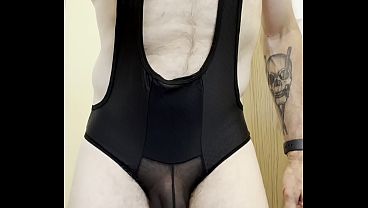 Nonton Trying On My New Open Back Jock Strap Slut Outfit thumbnail