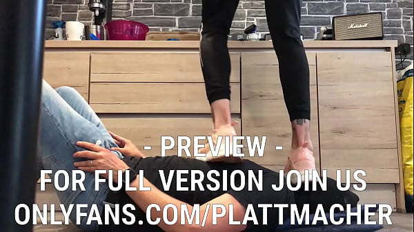 Trampling on the slave with my nike Huaraches