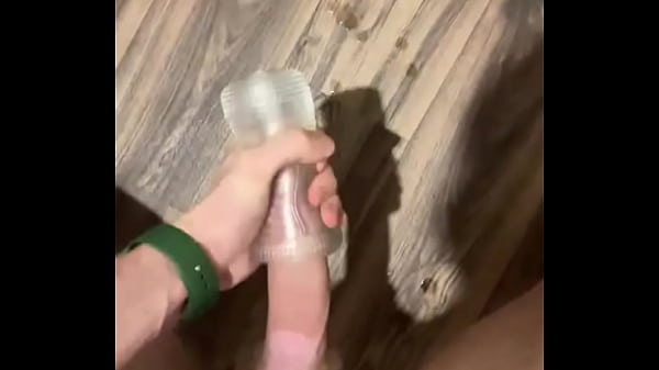 Big cumshot hot twink fucking a flashlight 