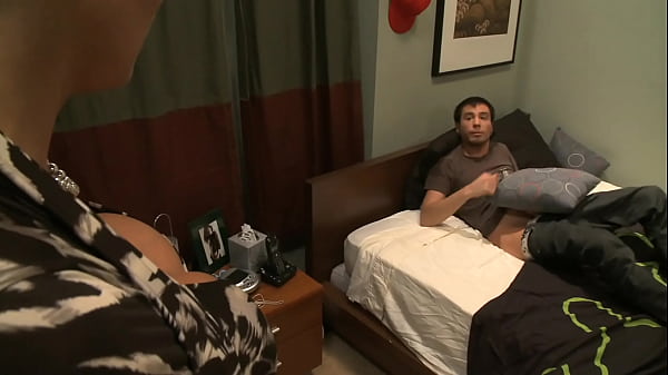 Play MP4 - Step mom catches her step son jerking off so she gives him some real fucking