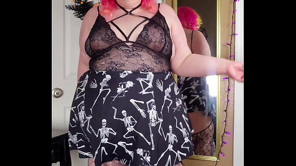Goth bbw boobie bouncing