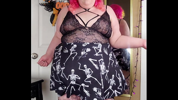 Goth bbw boobie bouncing 