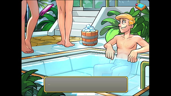 Let's play space code pink with mindy & sandy in the sauna 