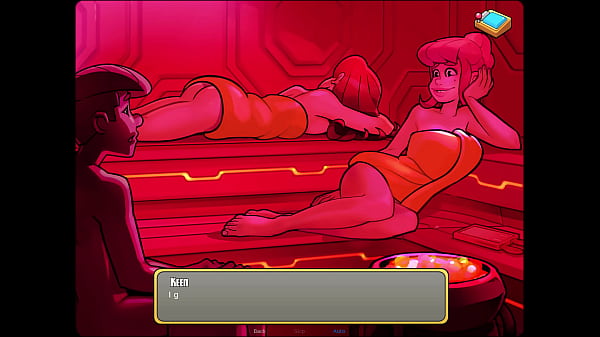 Let's play space code pink with mindy & sandy in the sauna 