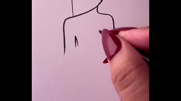 Pencil drawing girl back side video for beginners 