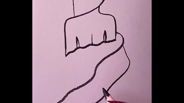 Pencil Sketch: drawing girl back side Video for beginners 