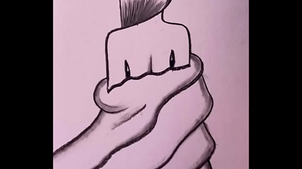 Pencil drawing girl back side video for beginners 