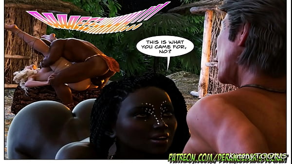 Anthropologists Dedication pt3 - BDSM- Public night fuck white man vs. Big breast African girl.
