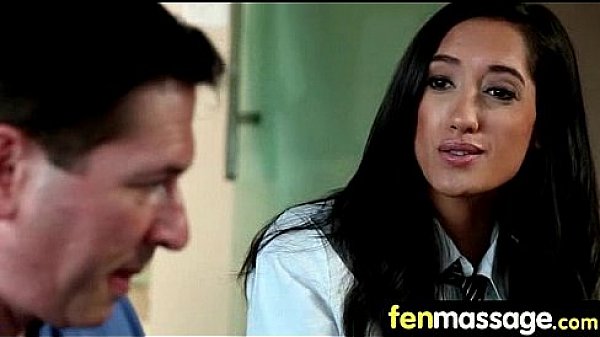 Deepthroat blowjob from big tits massage girl 8 