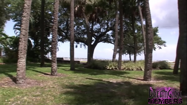 Hot latina first timer bares all in risky public spots