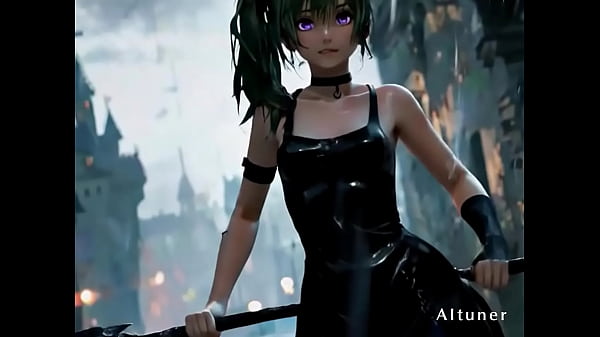 Black leather green hair and the kind of night where shadows fall in love