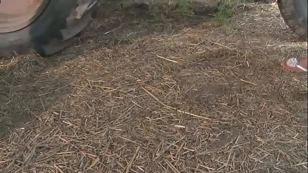 Honey demon has anal amongst the hay bales 