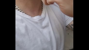 Sucking a dildo