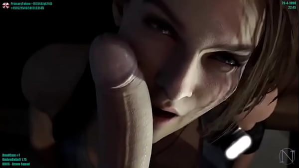 Jill Valentine chupando gostoso o suspeito_no interrogatório Resident Evilanimation 3D