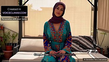 An arab milf invites you to her house using an arab hijab this hot ai girl you just met will make you cum with this pov joi experience