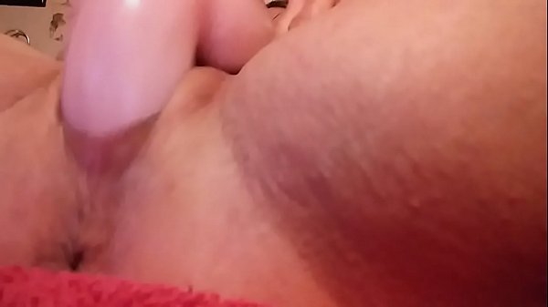 Playing with leon my flesh colored dildo 