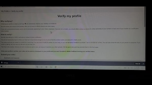 Verification video