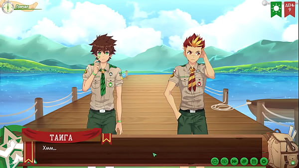 Game: Friends Camp path 2, part 4 - fishing with Taiga (russian voiceover)