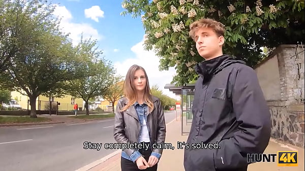 Hunt4k girl moans with pleasure during sex with her boyfriend's friend