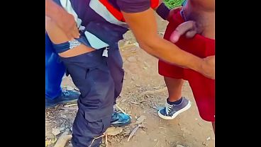 Latin Amateur Gay Outdoor Solo Scene with Bareback Action