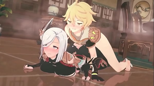 Aether and Shenhe sex Genshin Impact