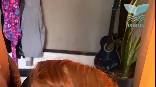 My_wife s friend sneaks me_onto theAirbnb_couch while she_s away and sucksme off_incredibly