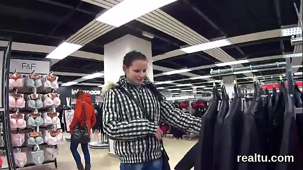 Gorgeous czech sweetie was seduced in the mall and drilled in pov 