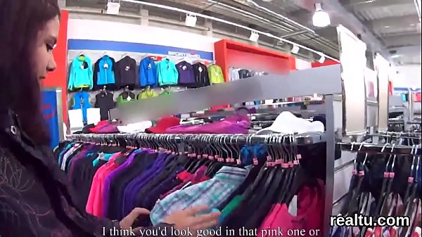 Stunning czech teenie is seduced in the shopping centre and screwed in pov 