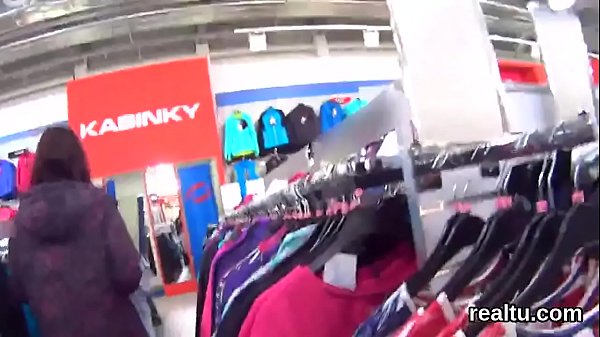 Stunning czech teenie is seduced_in the shopping centre and screwed in_pov