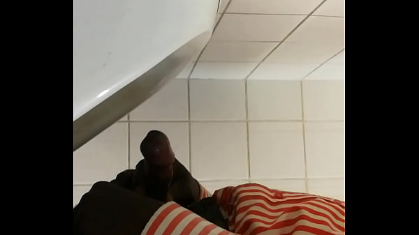 Black guy showing his dick and giving it a rub 