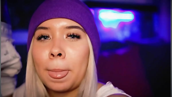 Chubby blonde teases and teases her boyfriend's cock and gives_him a_footjob