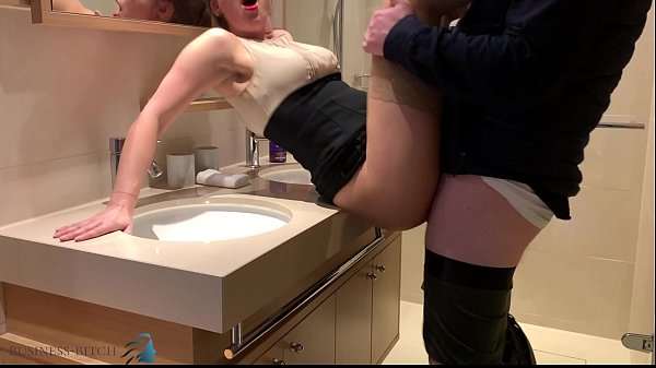 hot clerkused by supervisor_in restroom, Business Bitch