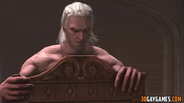 Gay cartoon with The Witcher 