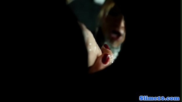 Spexgloryhole babe sprayed with thick jizz