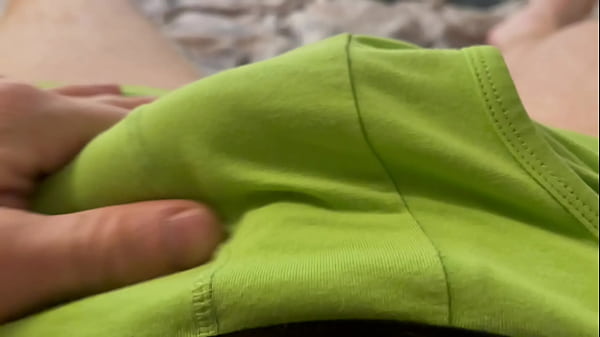 Making my cock all sticky