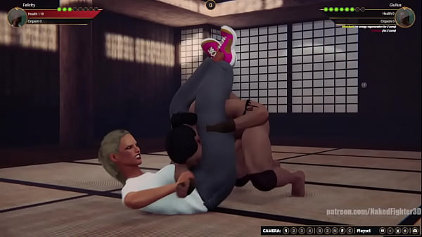 Felicity vs giulius nf3d mixed mma combat femdom battle