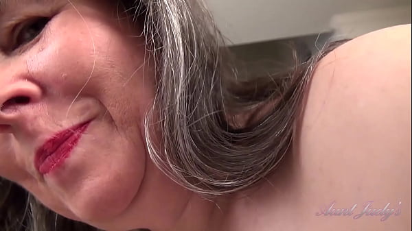 Your 52yo Mature Hairy Step-Auntie Grace catches you watching Mature Porn (POV) 