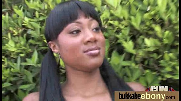 First_time ebony with_a group_of white dicks 10