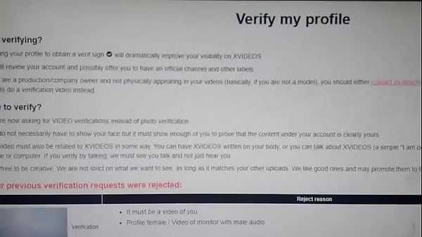 Verification video
