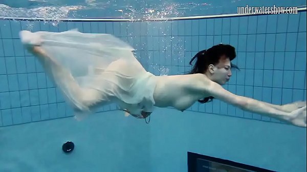 Swimming pool big tits teenie Andrea 