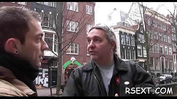 Lewd old boy goes amsterdam 