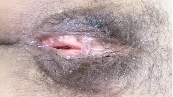 I_show off my big_hairy pussy after fucking and getting cumshots_inside