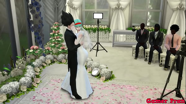 Play MP4 - El Matrimonio de Bulma Episodio 2 Hermosa Esposa Recien Casada en su Boda le toman fotos eroticas al frente de su Marido Cornudo follada por el Viejo Netorare Hentai