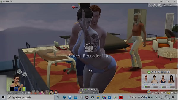 Martha runs into her ex and lets him press her up against the glass window when she realizes how big he is when he hugs her from behind 