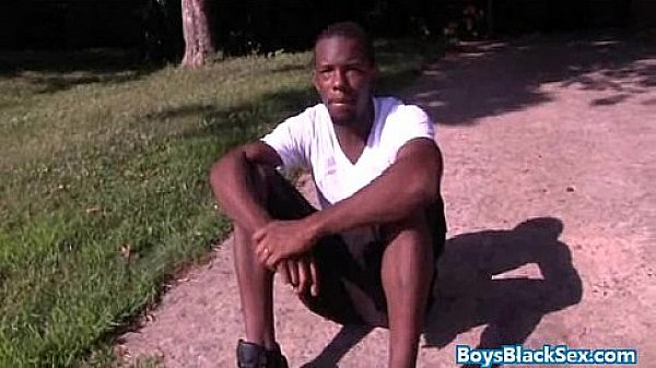 Black Muscled Dude Fucks Gay Skinny White Boy Bareback Style 16 