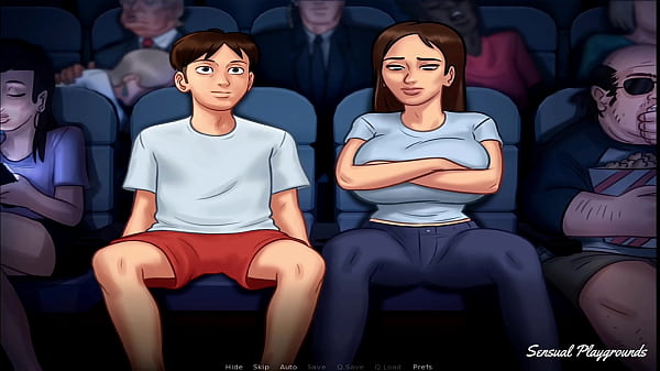 Summertime saga hot shower with busty bbw stepsister adult cinema